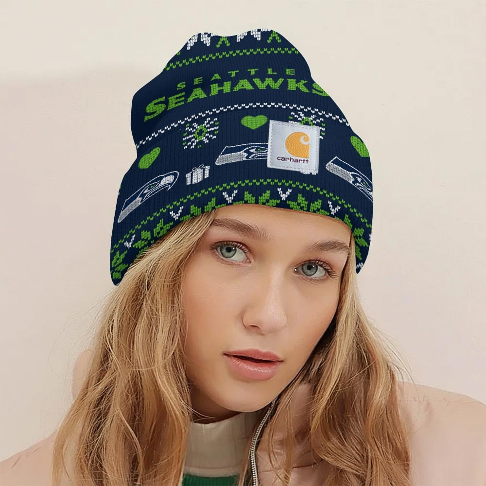 Premium NFL SEA x CH Chrismas Workwear Beanie V1 NMD TTV