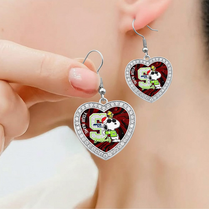 Premium NFL SEA x SNP Custom Heart Earrings V1 NMD TTV