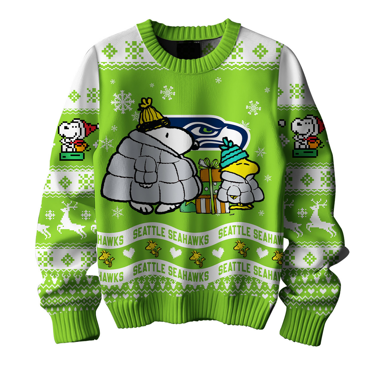 Premium NFL SEA x SNP Ugly Sweater V1 NMD TTV