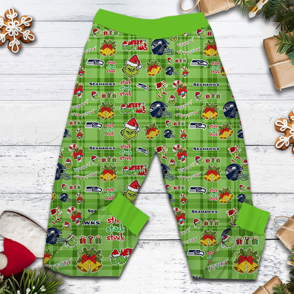 Premium NFL SEA x The Grinch Pajamas V1 NMD TTV