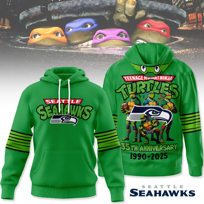 Premium NFL SEA x TMNT 35th Anniversary Hoodie V1 NMD TTV