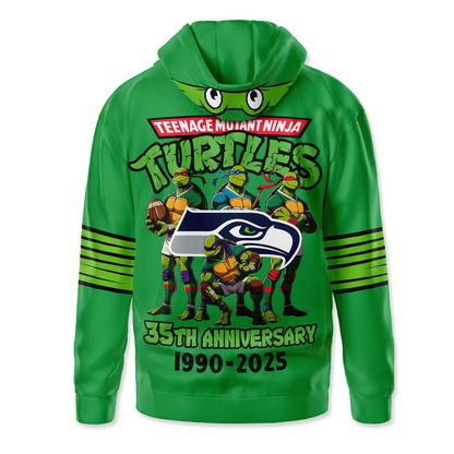 Premium NFL SEA x TMNT 35th Anniversary Hoodie V1 NMD TTV