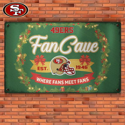 Premium NFL SF Cave Metal Sign V2 NMD TTV