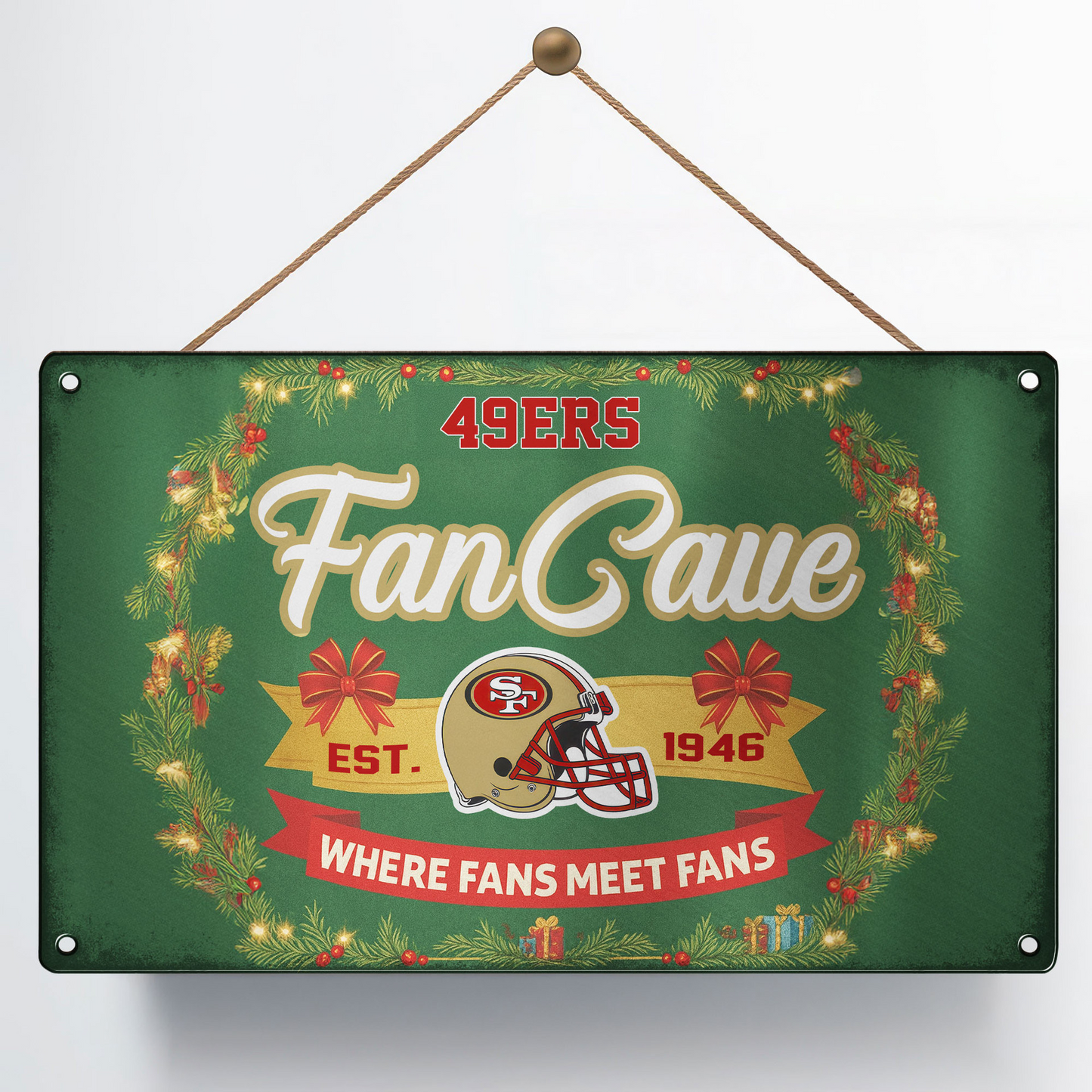 Premium NFL SF Cave Metal Sign V2 NMD TTV