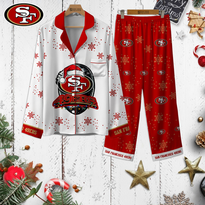Premium NFL SF Christmas Pajamas V1 NMD TTV
