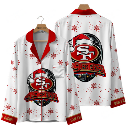 Premium NFL SF Christmas Pajamas V1 NMD TTV