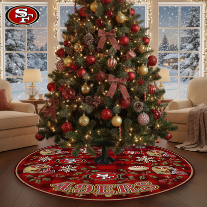 Premium NFL SF Christmas Tree Skirt V1 NMD TTV