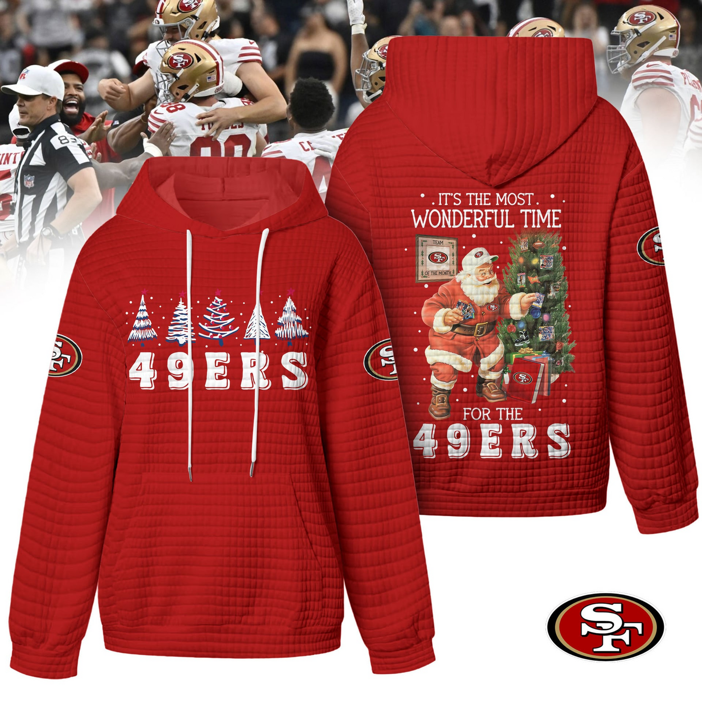 Premium NFL SF Christmas Waffele Hoodie V1 NMD 261125 TTV