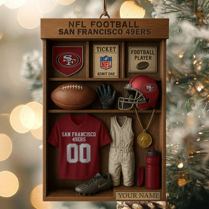 Premium NFL SF Football Locker Hanging Ornament V1 NMD NHM