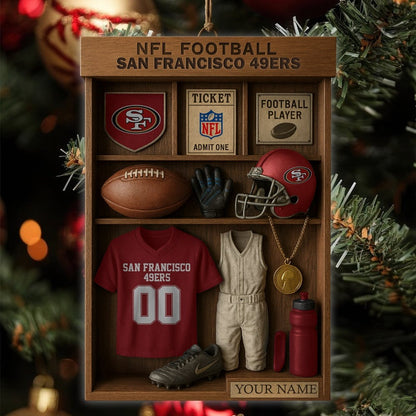Premium NFL SF Football Locker Hanging Ornament V1 NMD NHM