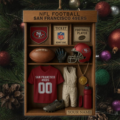 Premium NFL SF Football Locker Hanging Ornament V1 NMD NHM