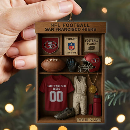 Premium NFL SF Football Locker Hanging Ornament V1 NMD NHM
