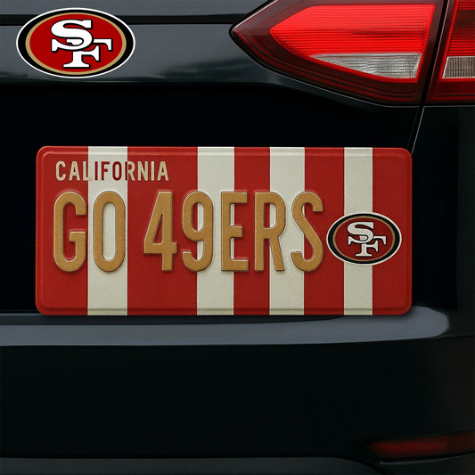 Premium NFL SF License Plate Frame HI V1 NMD TTV