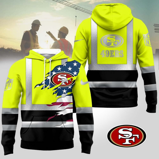 Premium NFL SF Patriotic Safety Hoodie V1 NMD TTV