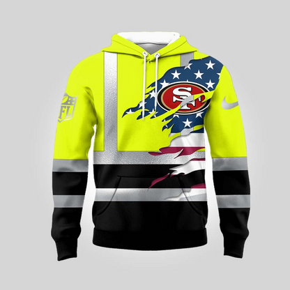 Premium NFL SF Patriotic Safety Hoodie V1 NMD TTV