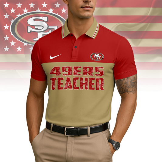 Premium NFL SF Teacher Appreciation Polo Shirt V15 NMD TTV