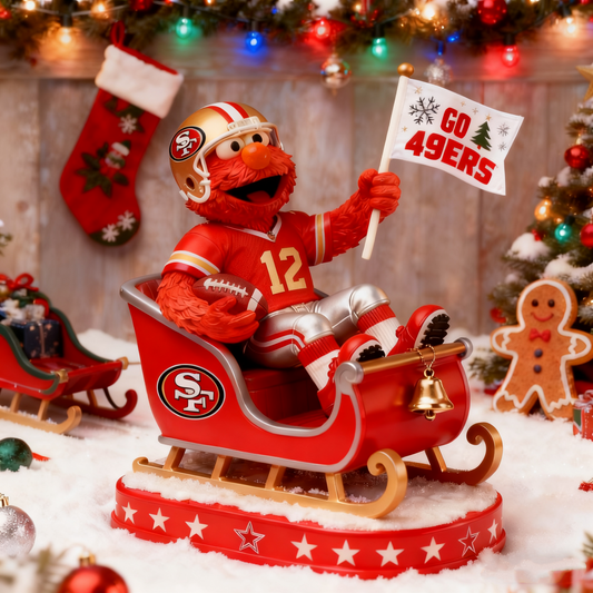 Premium NFL SF x Elmo Christmas Arcylic Plaque V1 NMD 261125 TTV