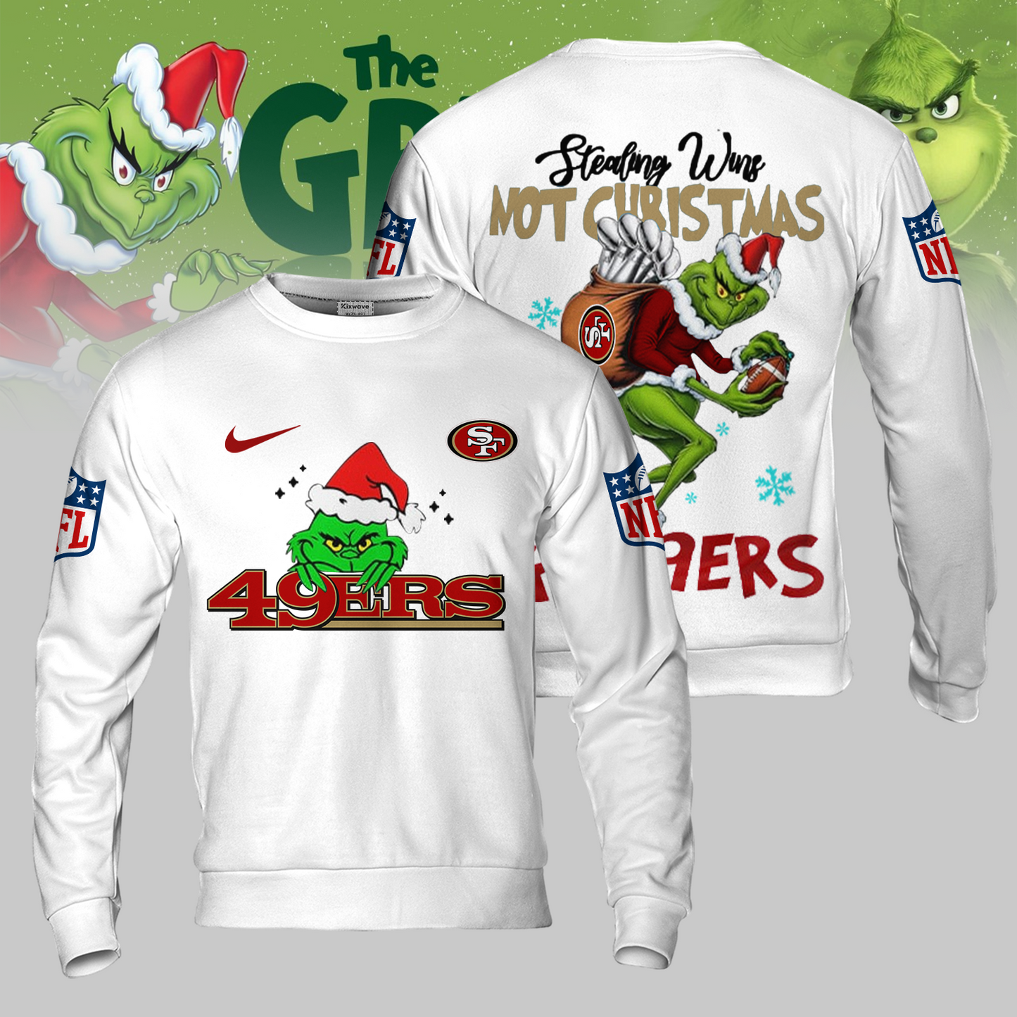 Premium NFL SF x The Grinch Shirt V3 NMD TTV