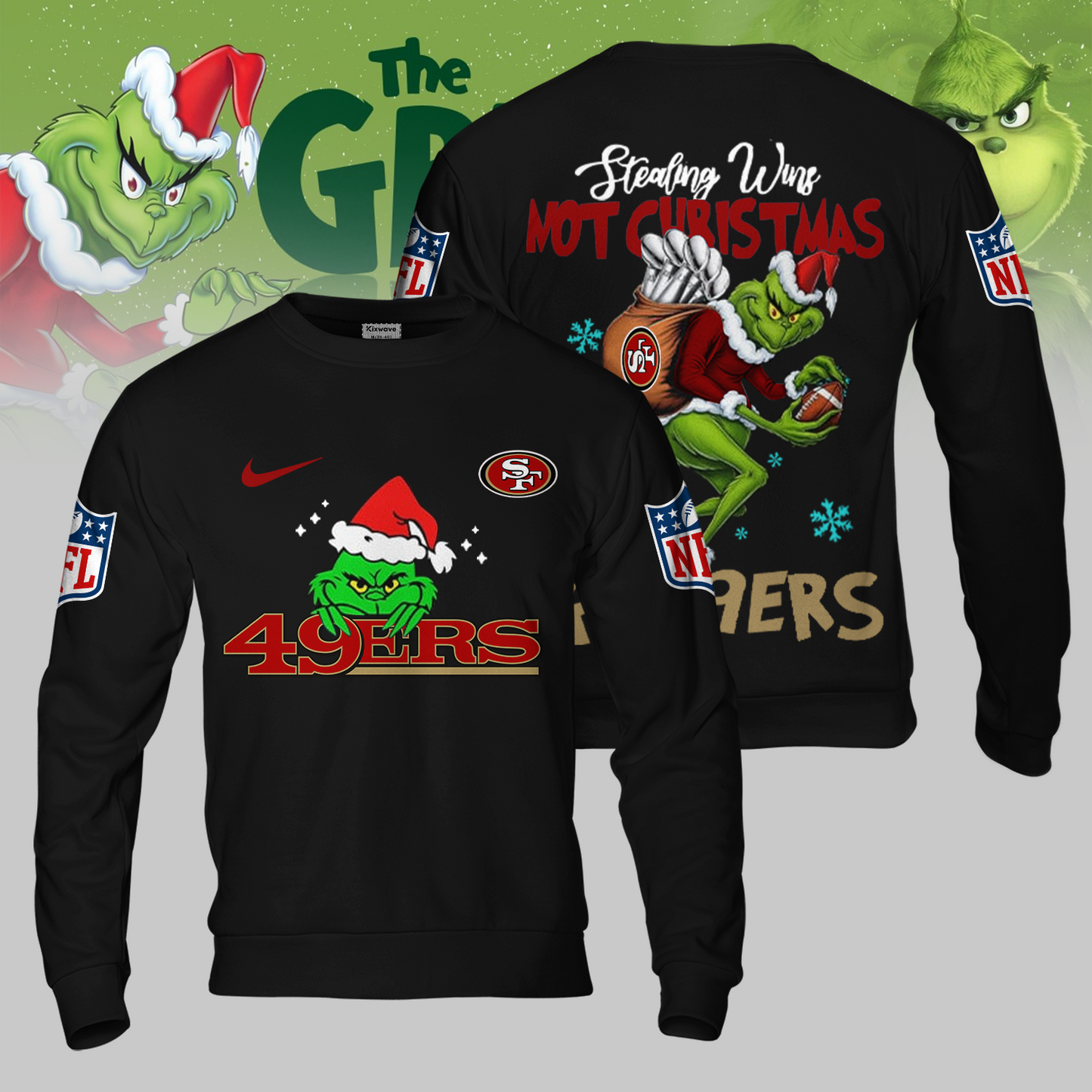 Premium NFL SF x The Grinch Shirt V3 NMD TTV