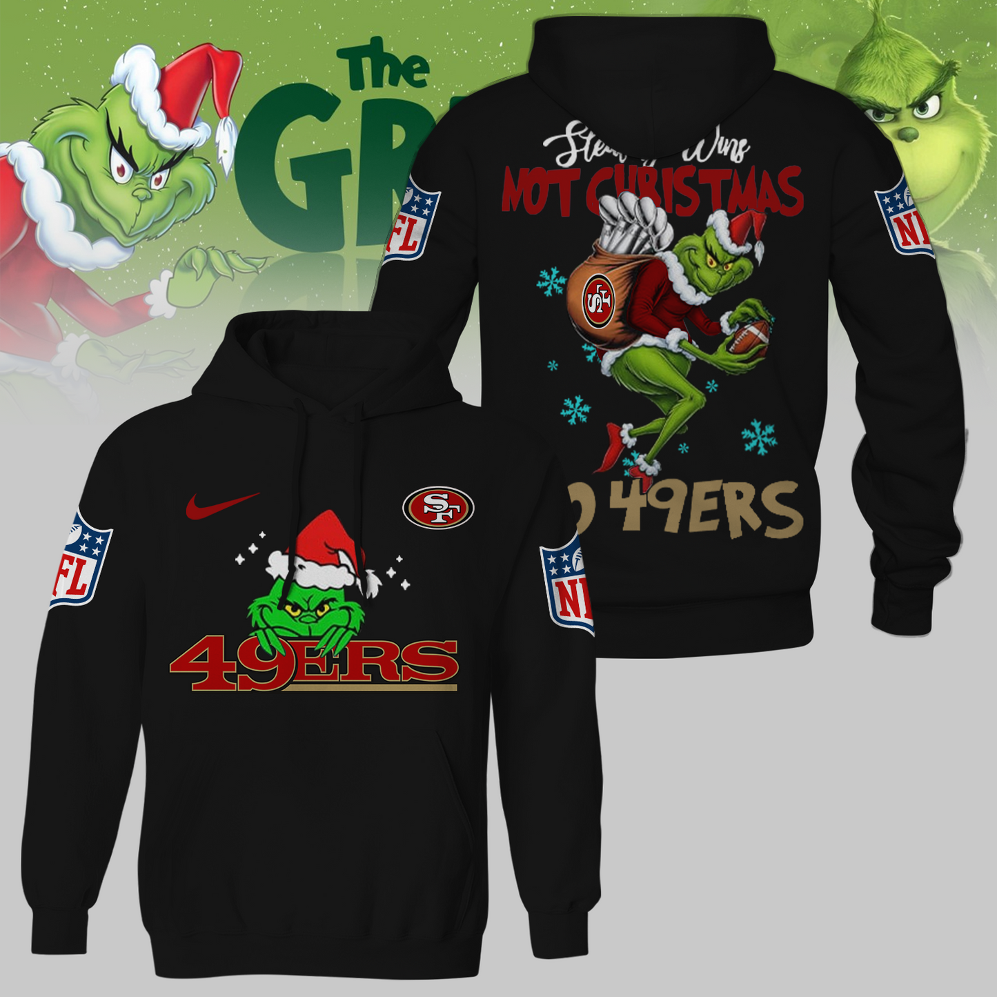 Premium NFL SF x The Grinch Shirt V3 NMD TTV