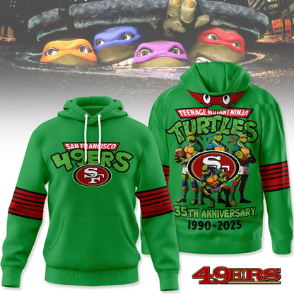 Premium NFL SF x TMNT 35th Anniversary Hoodie V1 NMD TTV
