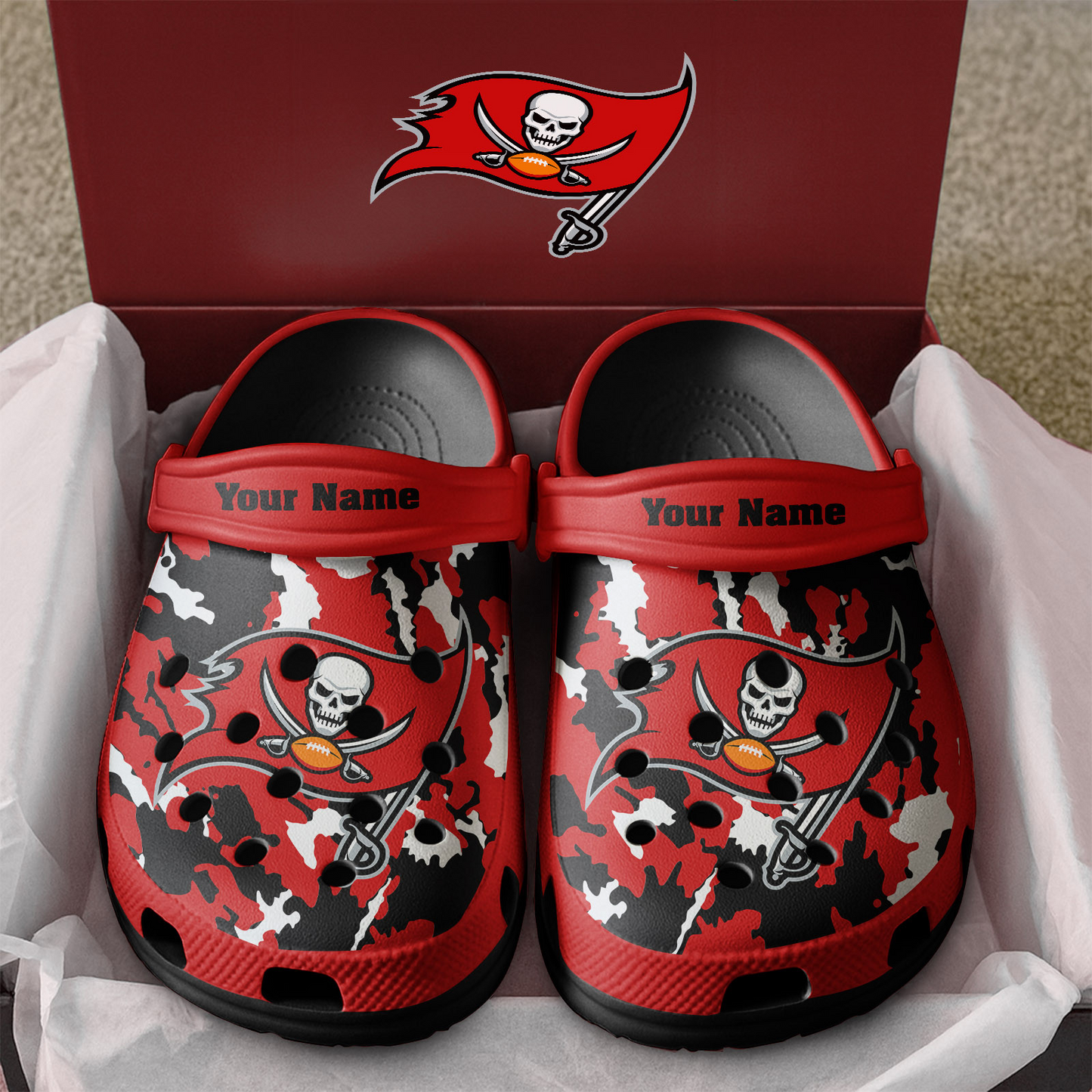 Premium NFL TB Camo CLogs V1 NMD TTV