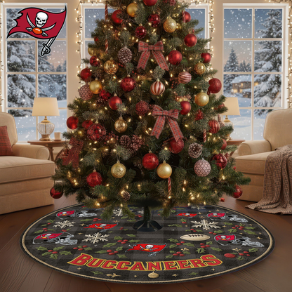 Premium NFL TB Christmas Tree Skirt V1 NMD TTV