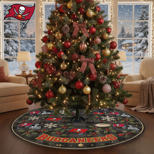 Premium NFL TB Christmas Tree Skirt V1 NMD TTV