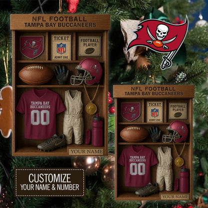 Premium NFL TB Football Locker Hanging Ornament V1 NMD NHM