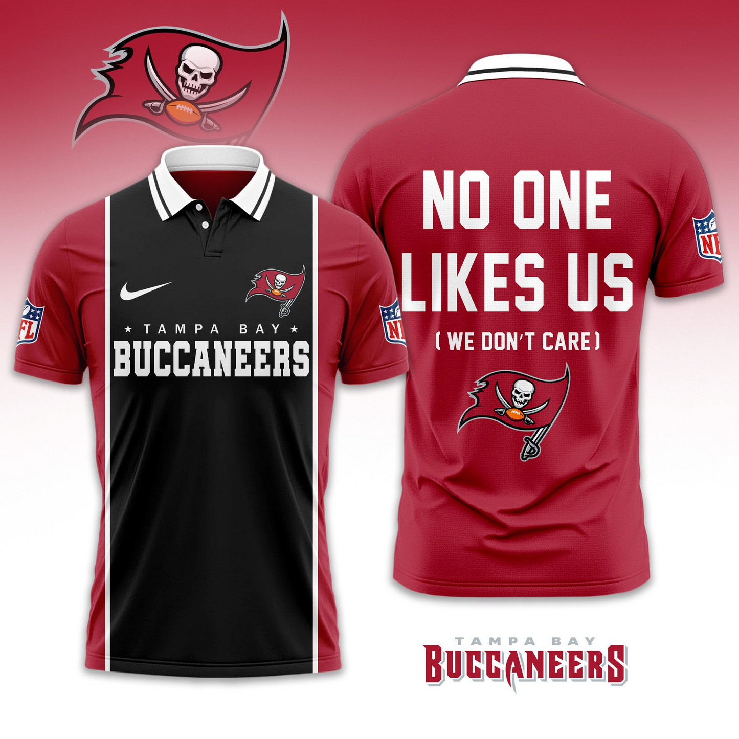 Premium NFL TB No One Likes Us Polo Shirt V1 NMD 291025 TTV