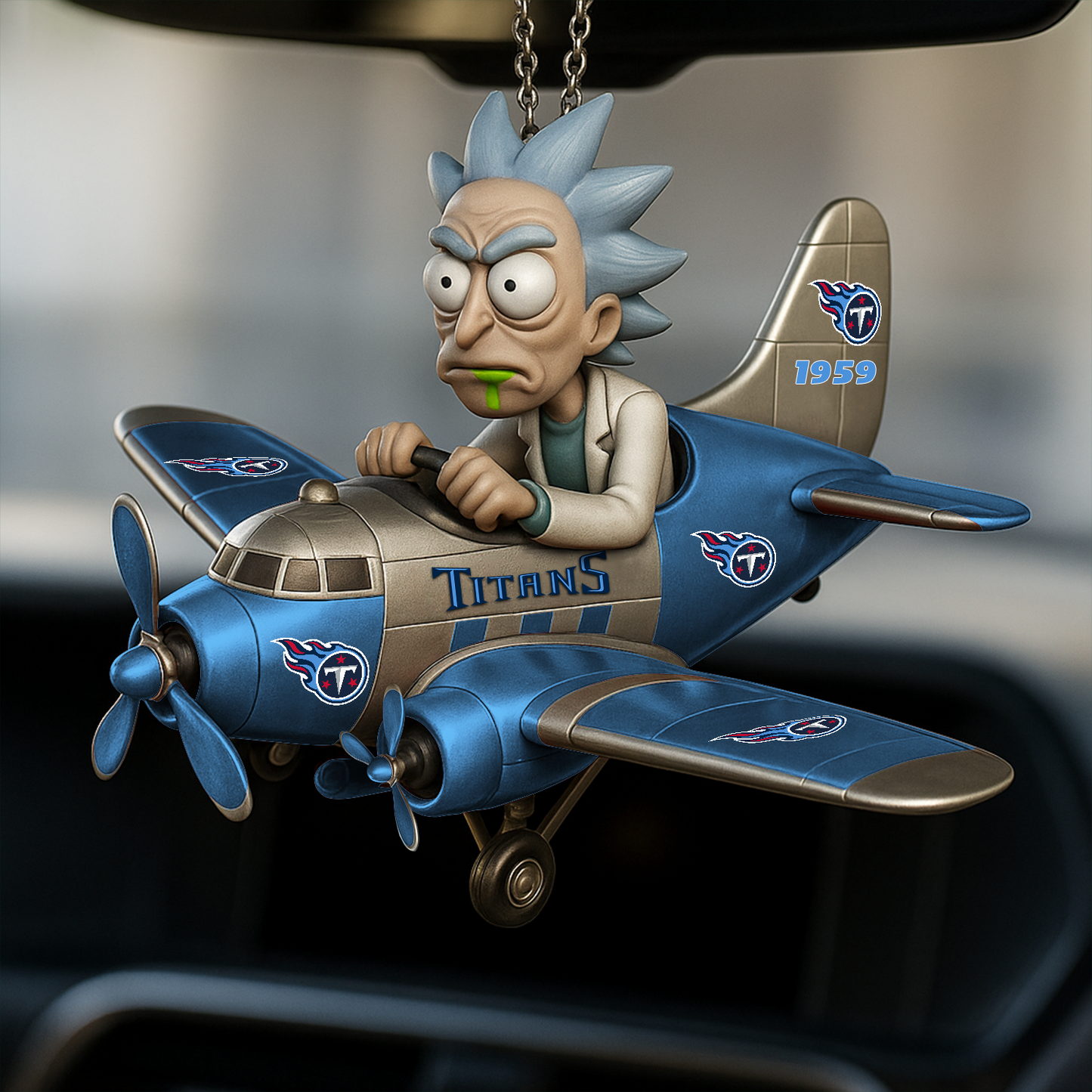 Premium NFL TEN x RIC Car Ornament V1 DATND TANTD