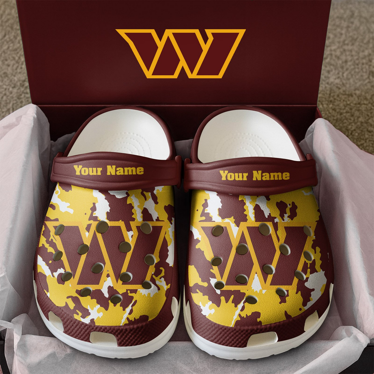 Premium NFL WAS Camo CLogs V1 NMD TTV