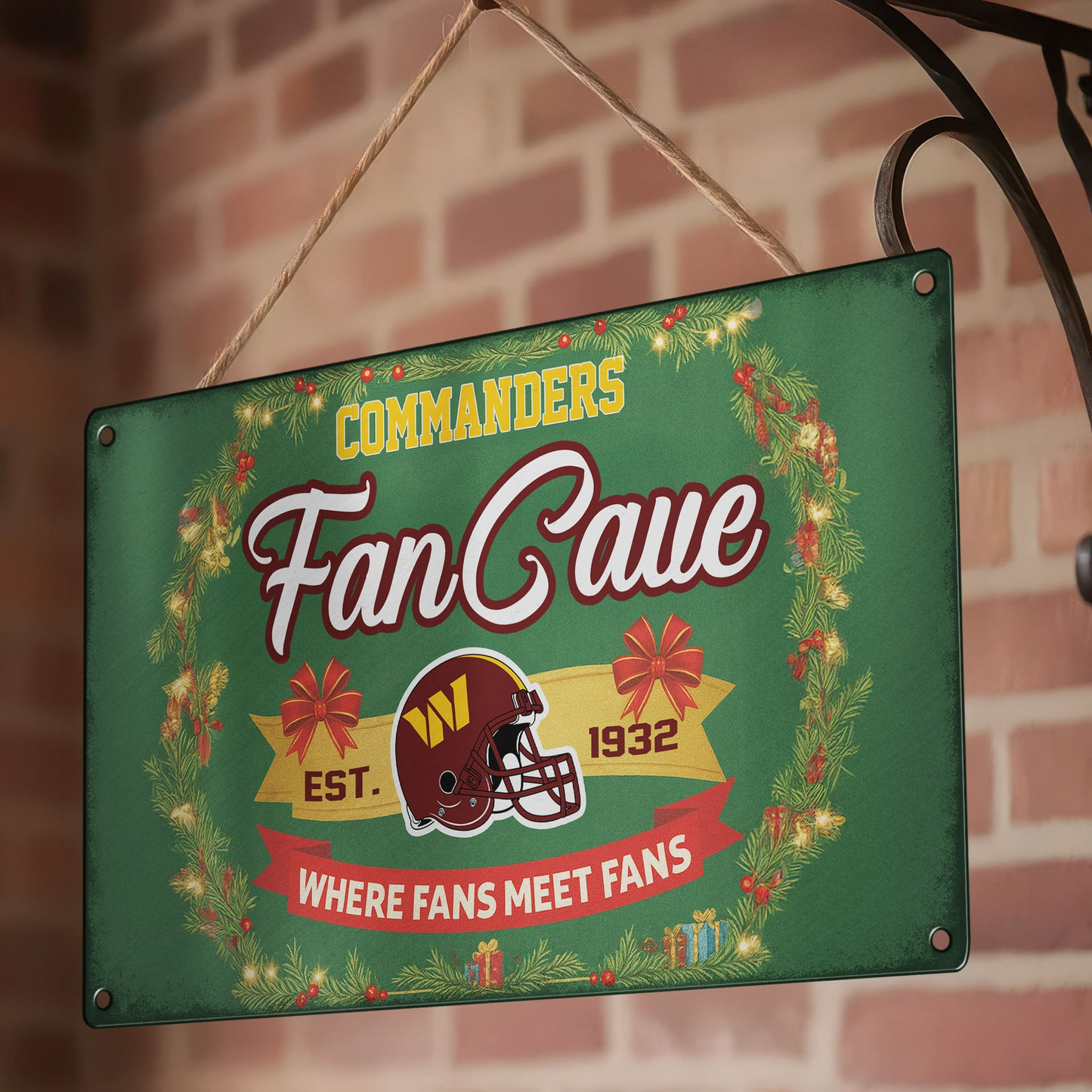 Premium NFL WAS Cave Metal Sign V2 NMD TTV