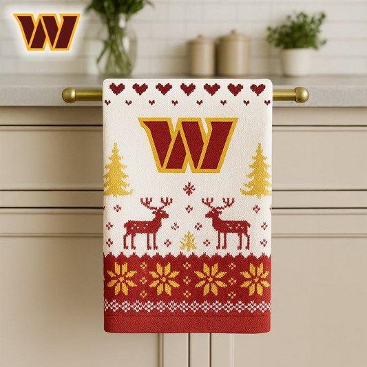 Premium NFL WAS Christmas Kitchen Towel V1 NMD TTV