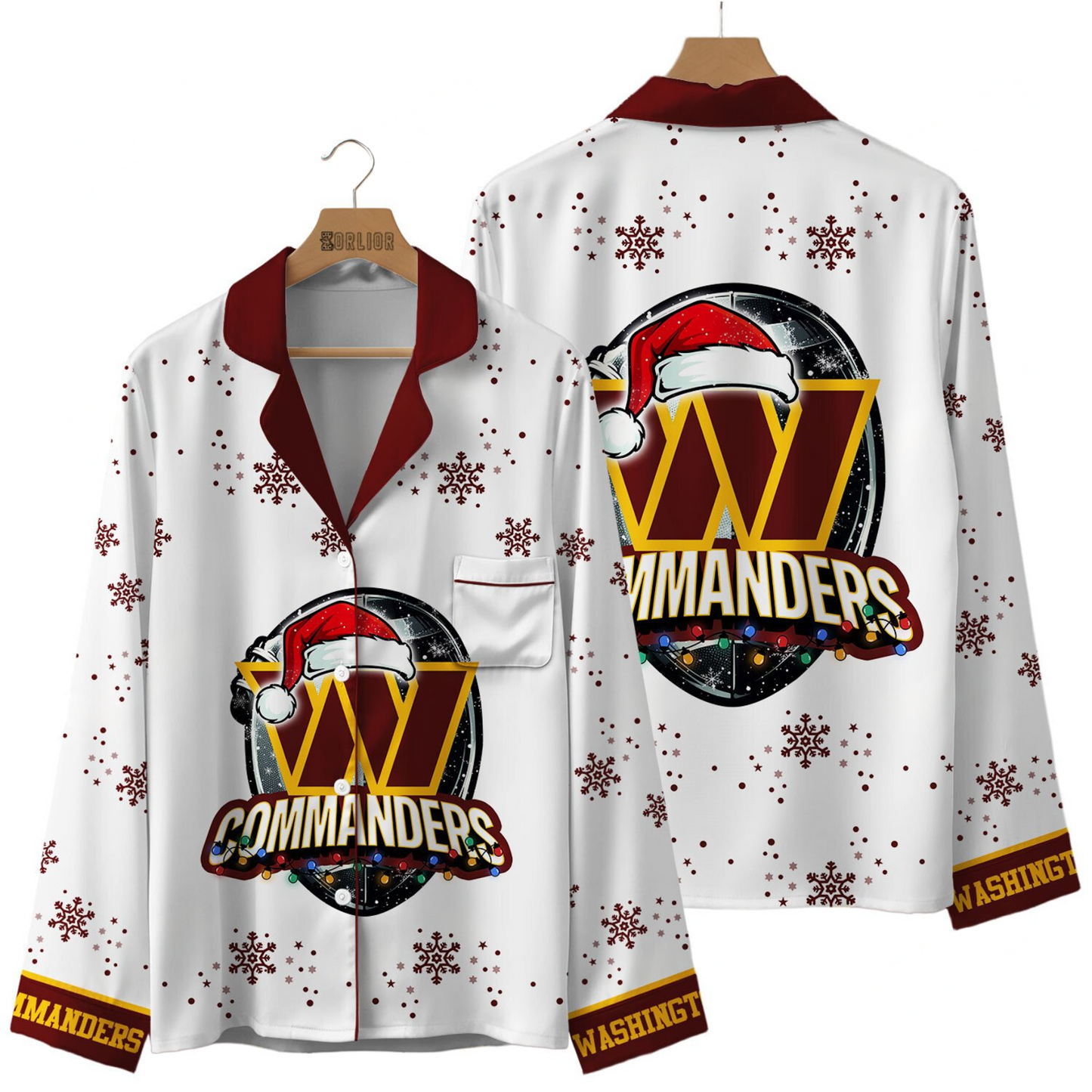 Premium NFL WAS Christmas Pajamas V1 NMD TTV