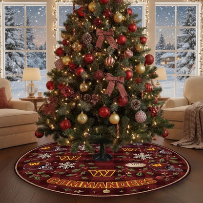 Premium NFL WAS Christmas Tree Skirt V1 NMD TTV