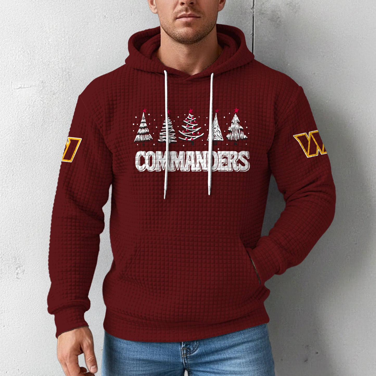 Premium NFL WAS Christmas Waffele Hoodie V1 NMD 261125 TTV