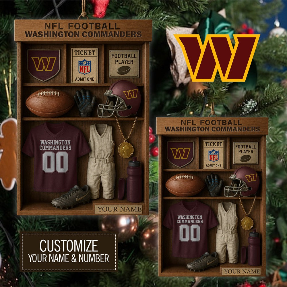 Premium NFL WAS Football Locker Hanging Ornament V1 NMD NHM