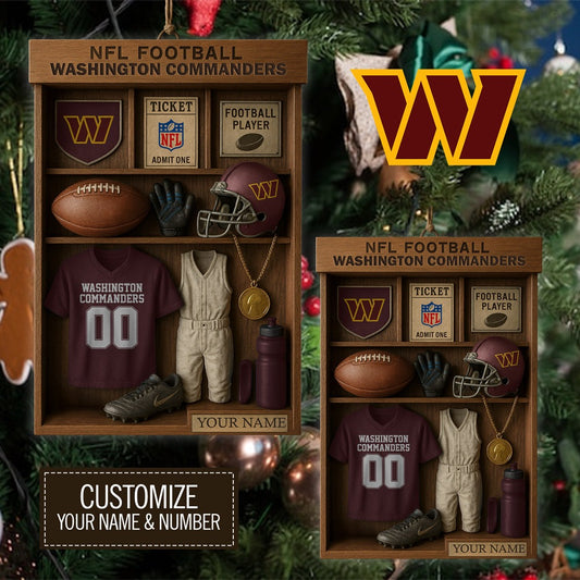 Premium NFL WAS Football Locker Hanging Ornament V1 NMD NHM