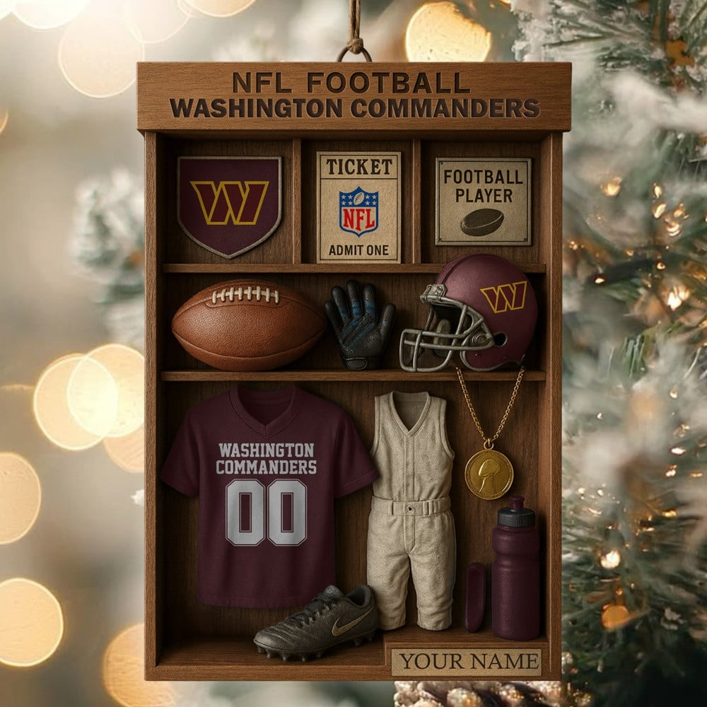 Premium NFL WAS Football Locker Hanging Ornament V1 NMD NHM
