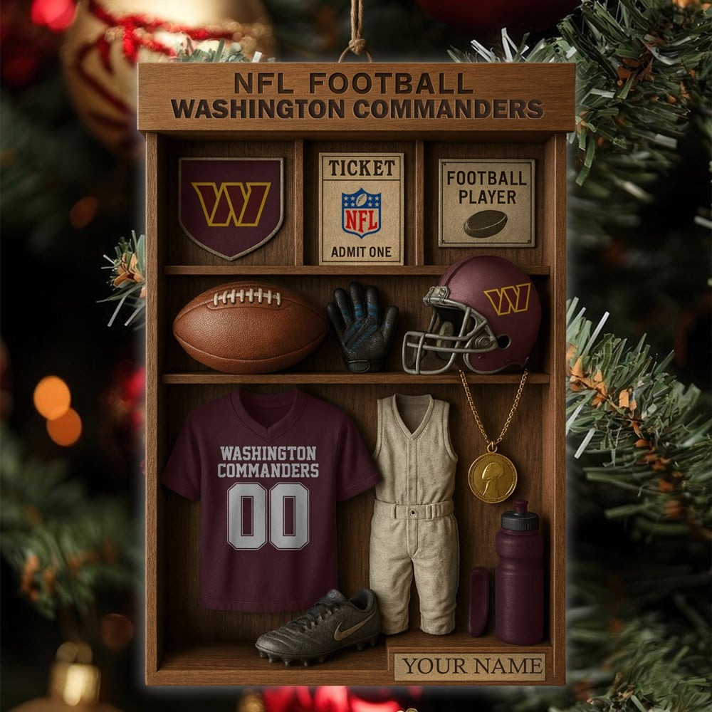 Premium NFL WAS Football Locker Hanging Ornament V1 NMD NHM