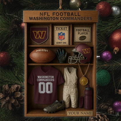 Premium NFL WAS Football Locker Hanging Ornament V1 NMD NHM