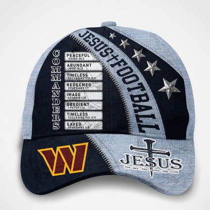 Premium NFL WAS Jesus Football Classic Cap V1 NMD TTV