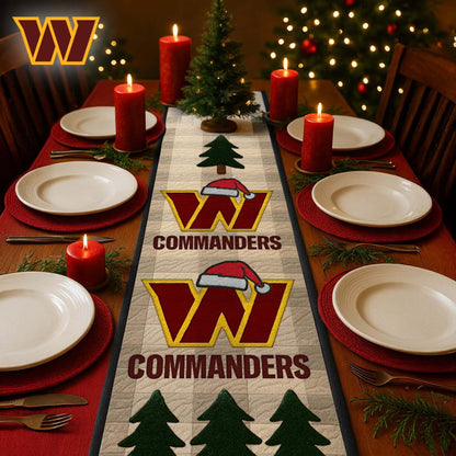 Premium NFL WAS Quilted Christmas Table Runner V1 NMD NHM