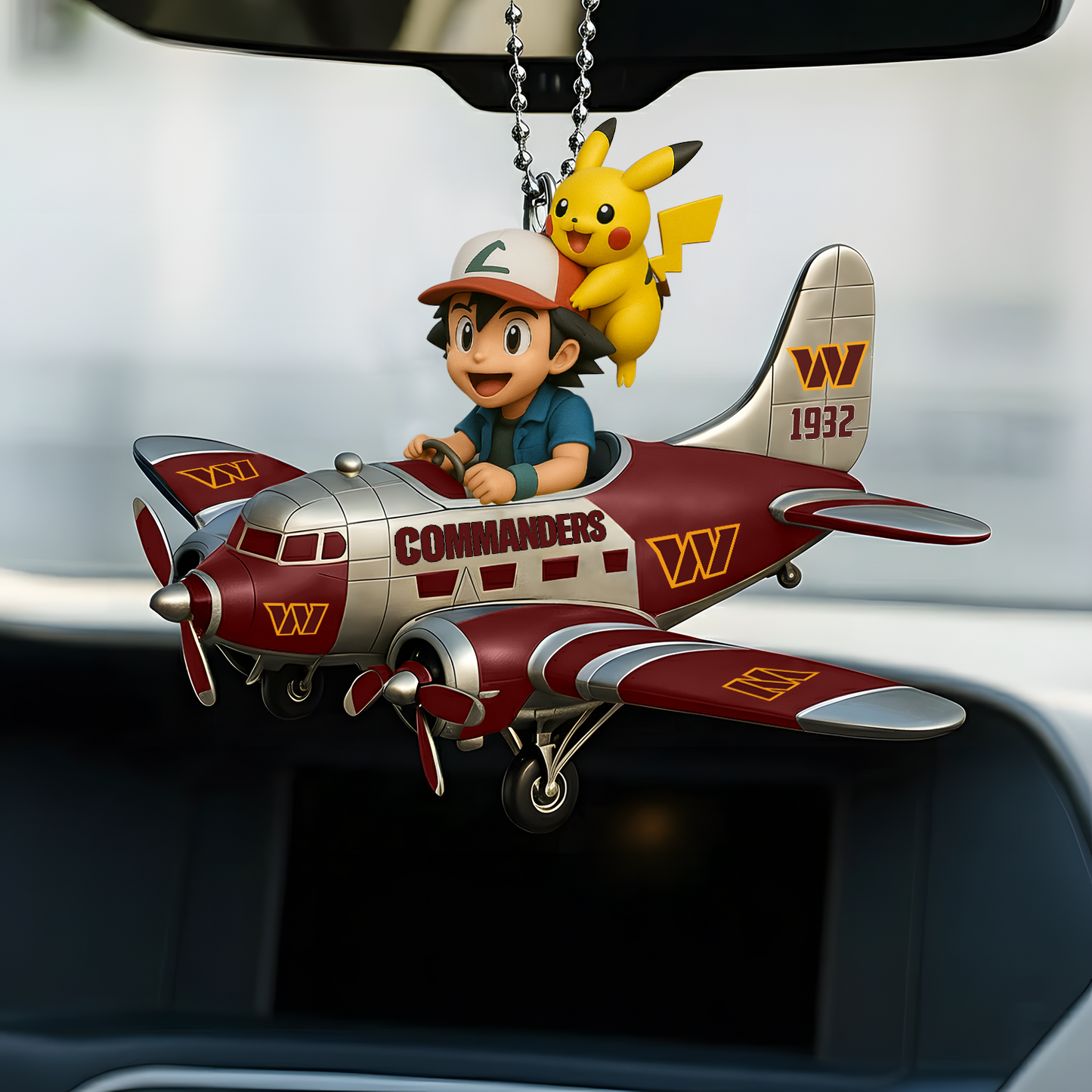 Premium NFL WAS x POK Car Ornament V1 DATND TANTD