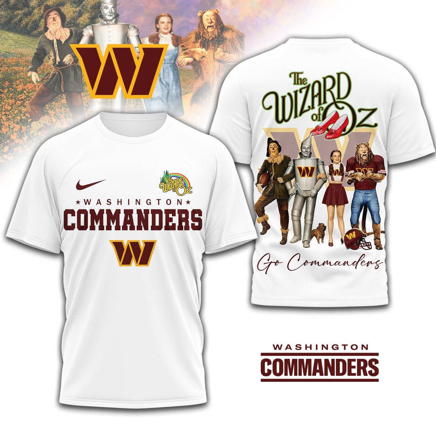Premium NFL WAS x The Wizard Of Oz T-shirt V1 NMD NHM