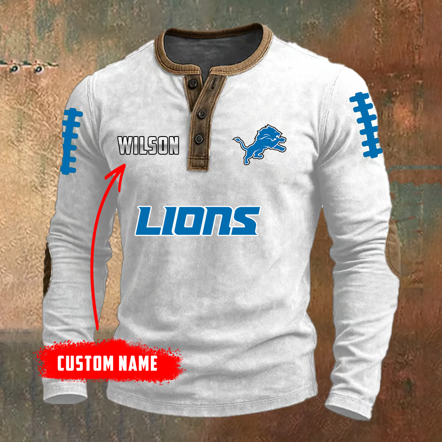 PREMIUM NFL X DET LONG SLEEVE SHIRT NDT TDT