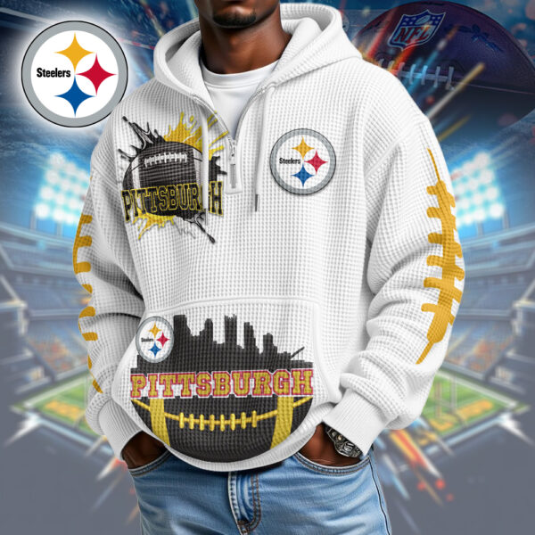 Premium NFL x PS Waffle Zipper Long Sleeve Hooded Sweatshirt V1 NAK HLPHUONG
