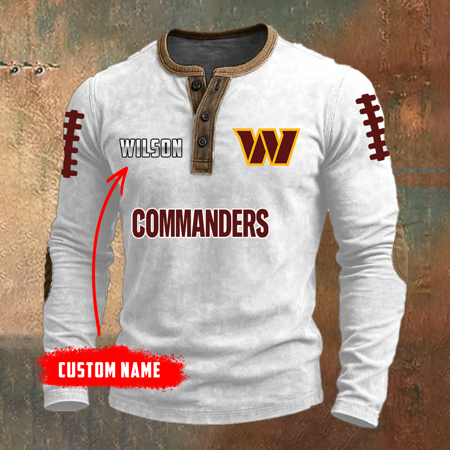 PREMIUM NFL X WAS LONG SLEEVE SHIRT NDT TDT