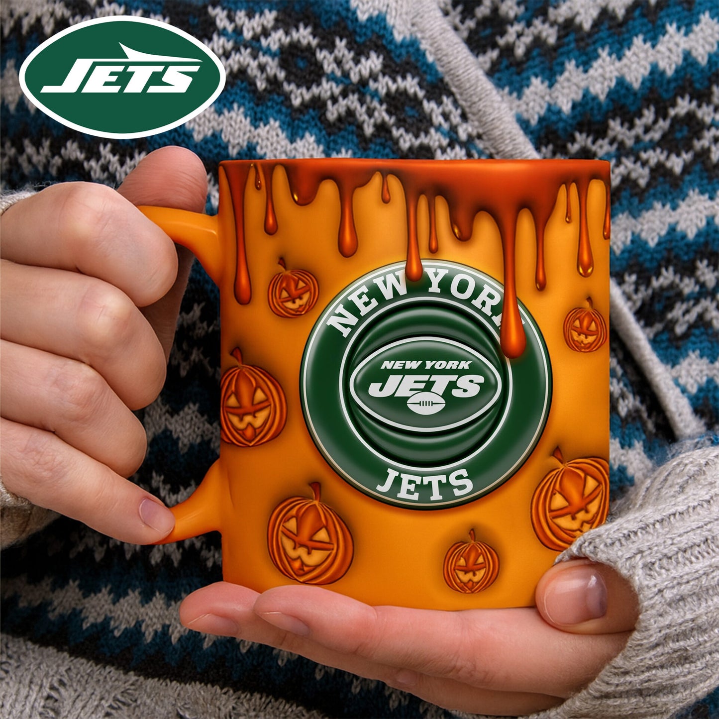 Premium NYJ NFL Halloween Mug V1 NAK PTTD